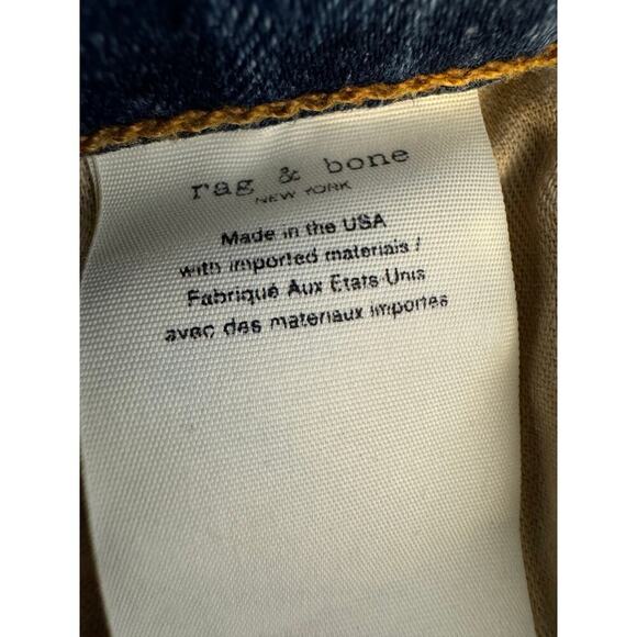 Rag & Bone jeans Nina High Rise Ankle Skinny blue denim button fly Sz 30 - Picture 11 of 11